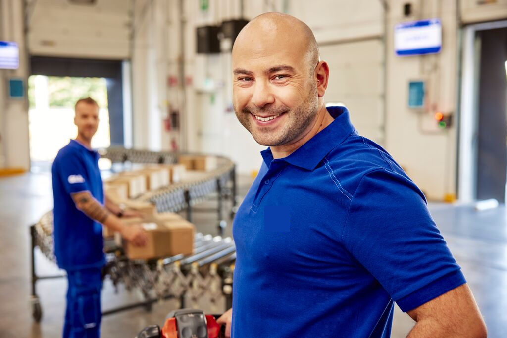 SIE team member delivering parcels